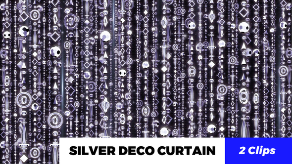 Silver Deco Curtain