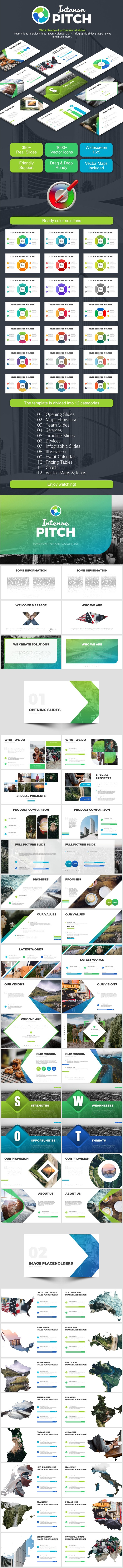 Intense Pitch Deck - Business Keynote Templates