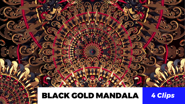 Black Gold Mandala