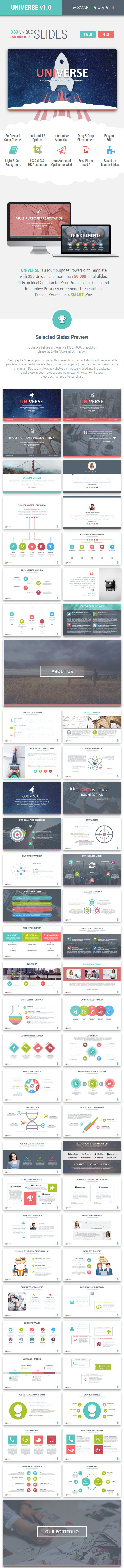 UNIVERSE - Multipurpose PowerPoint Template - Business PowerPoint Templates