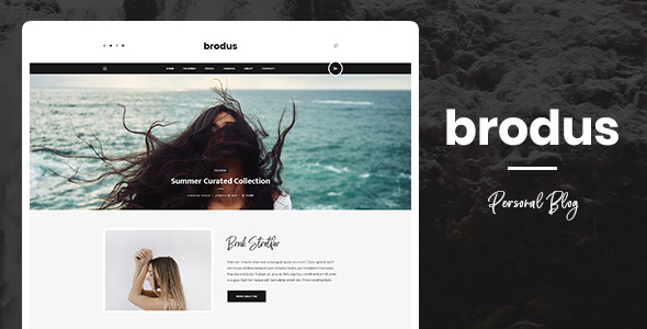 Brodus - Personal Blog PSD Template - Personal PSD Templates