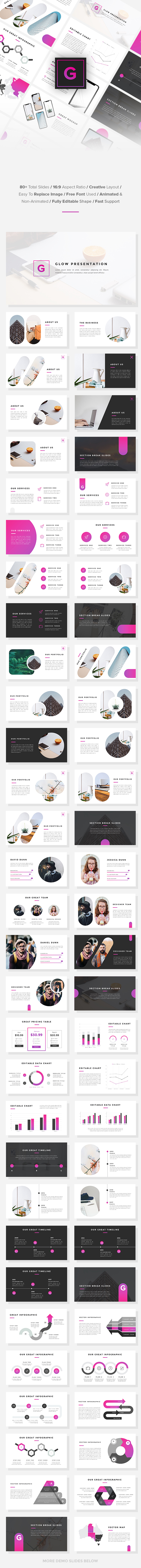 Glow - Business Google Slides Template - Google Slides Presentation Templates