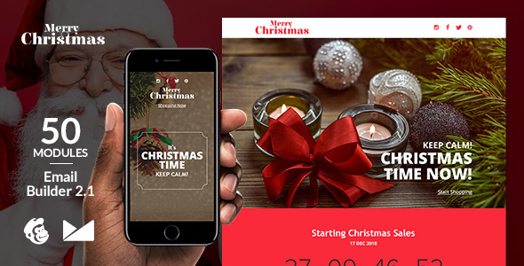 MerryChristmas Email Template - ThemeForest 22990665