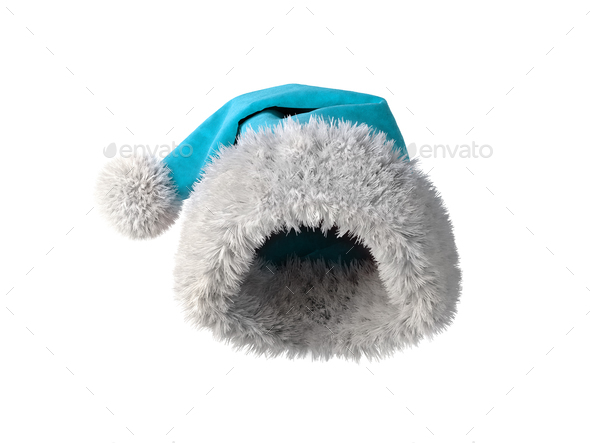 santa claus blue hat