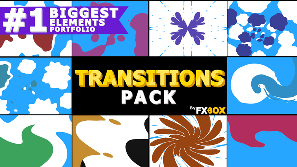 2D FX Liquid Transitions | After Effects Video Displays template preview