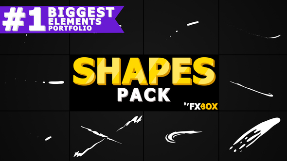 Funny Shapes | After Effects Video Displays template preview