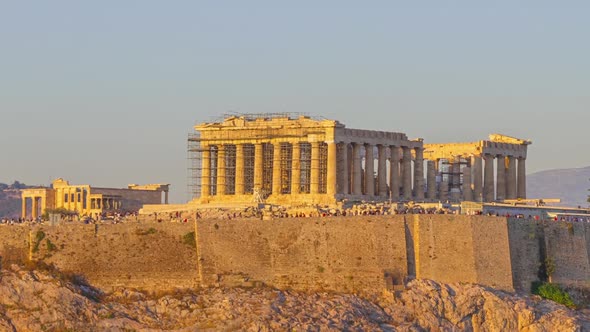 Cloudless Evening over the Parthenon Zoom