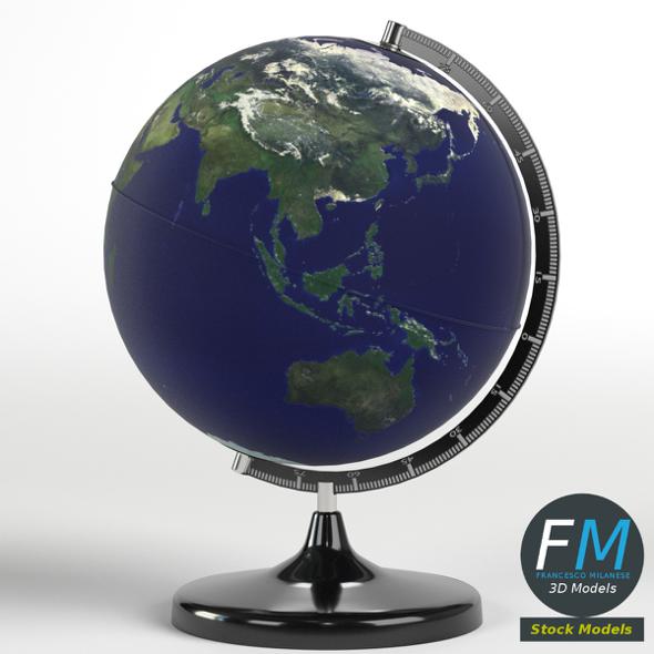 Desktop Earth world globe - 3DOcean Item for Sale
