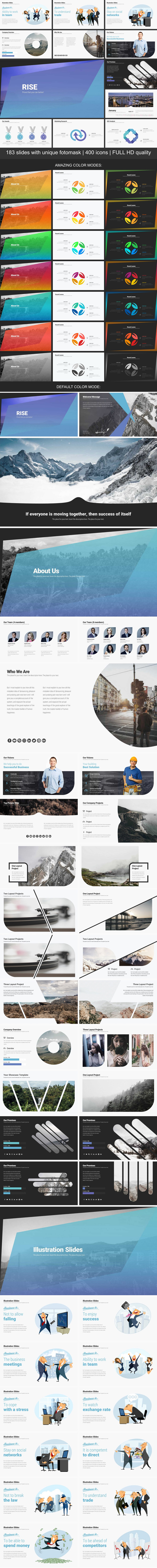 Rise - GoogleSlides Business System - Google Slides Presentation Templates