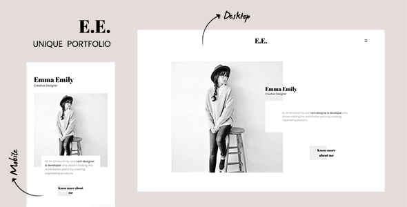E.E. – The Unique Portfolio for Freelancers & Agencies