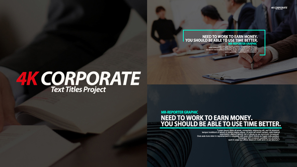 Corporate Text Titles - VideoHive 23007882