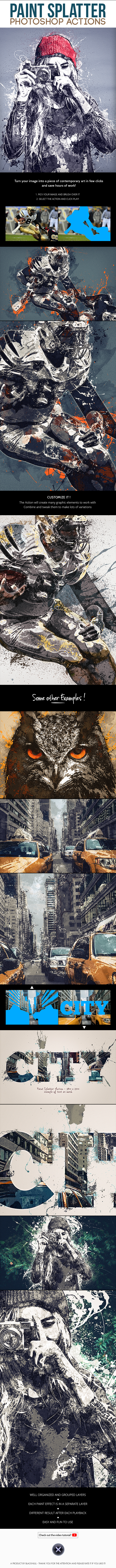 Paint Splatter - Photoshop Actions