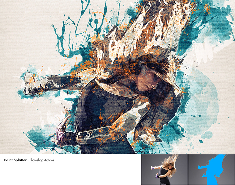 Download Paint Splatter Photoshop Actions By Blacknull Graphicriver