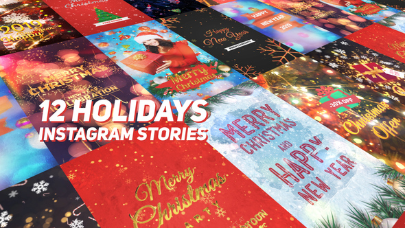 Holidays Instagram Stories - VideoHive 23012180