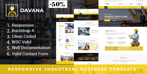 Davana - Responsive Factory & Industrial Business HTML Template