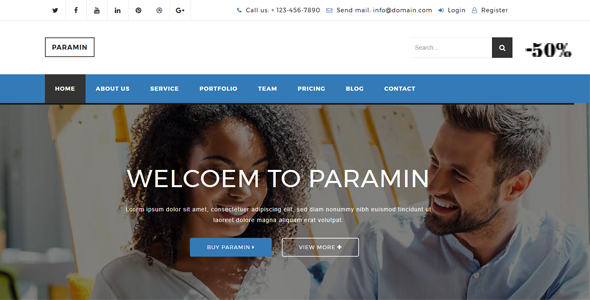 Paramin - Responsive Business & Corporate Multipurpose Html5 Template