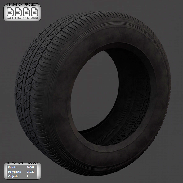 Tire 3D Model - 3Docean 21526410