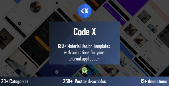 CodeX - Android Material UI Templates - CodeCanyon Item for Sale