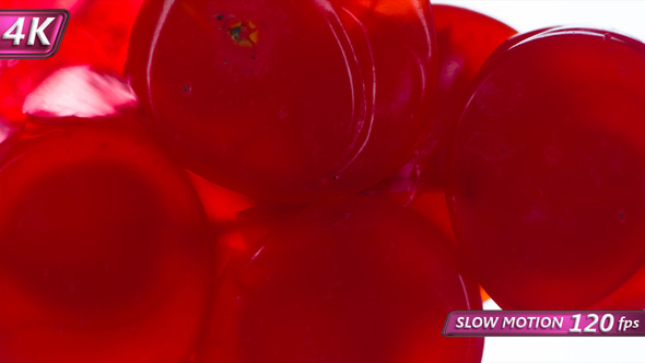 Squeezing Five Berries Of Viburnum alt