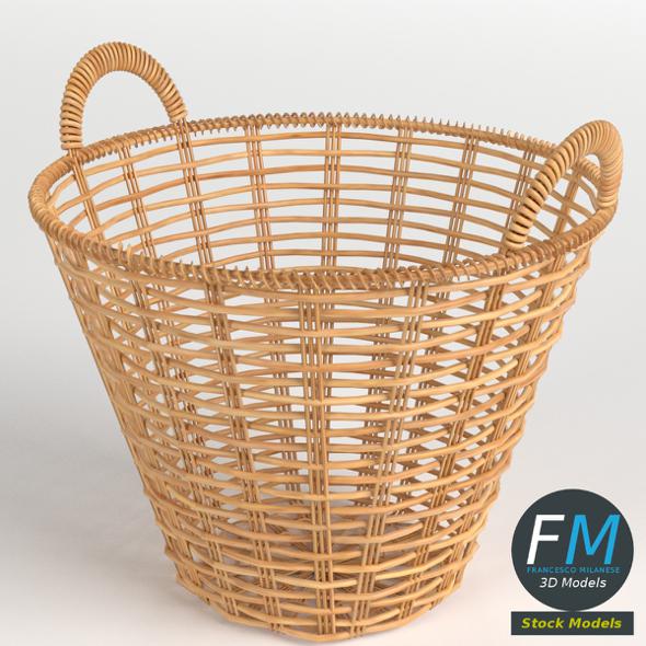 Wicker basket - 3DOcean Item for Sale