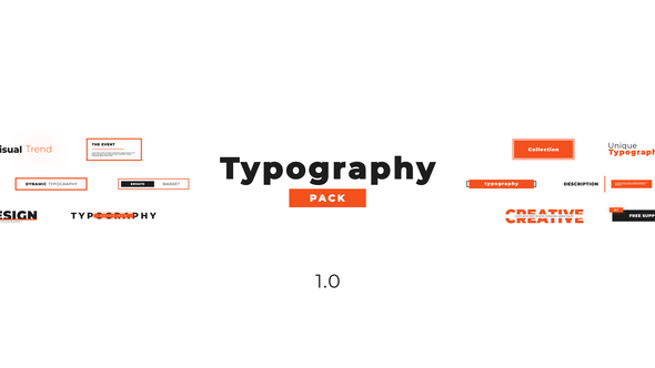 Creative Typography Pack - VideoHive 23018916