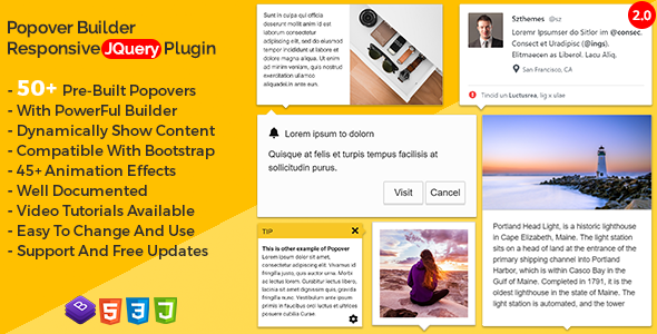 Popover Builder Responsive jQuery Plugin - CodeCanyon Item for Sale