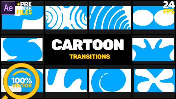 Cartoon Transitions // After Effects