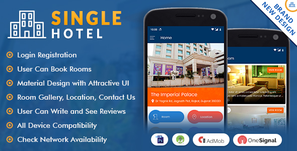 Single Hotel App with Material Design - CodeCanyon Item for Sale