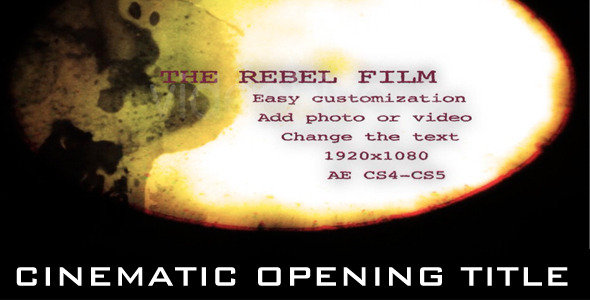 Rebel Film Opening - VideoHive 2228802