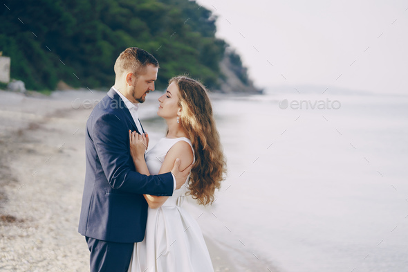 grooms in nature - Stock Photo - Images