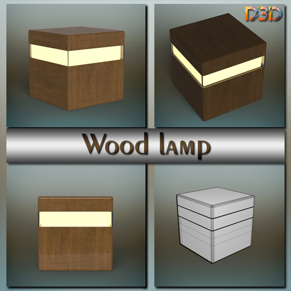 Wood lamp - 3Docean 23033728
