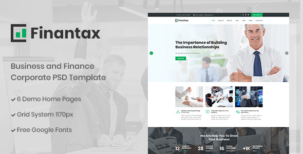 Finantax - Business - ThemeForest 23035750