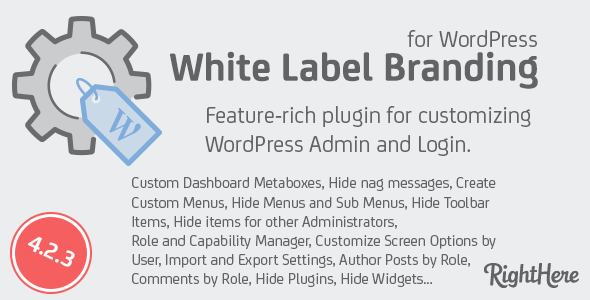 White Label Branding for WordPress - CodeCanyon Item for Sale