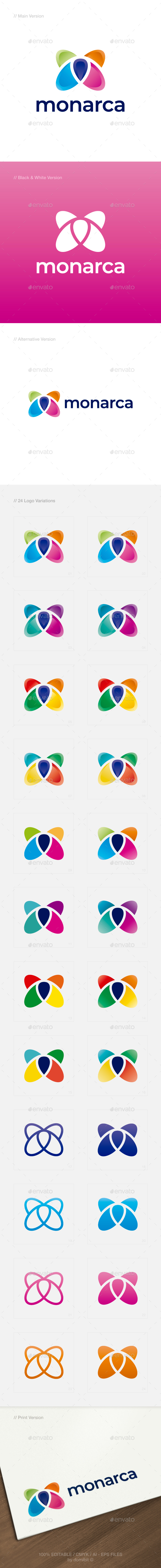 Abstract Butterfly Logo