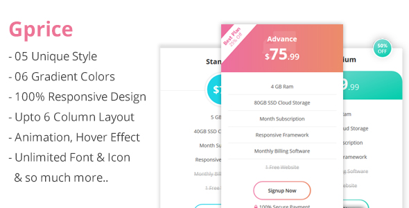 Gprice - Gradient Bootstrap Pricing Tables