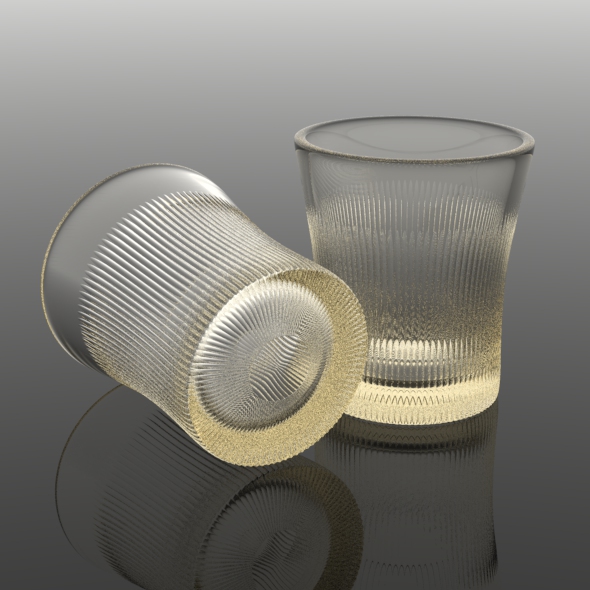 Finely Ribbed Tumbler - 3Docean 23042624