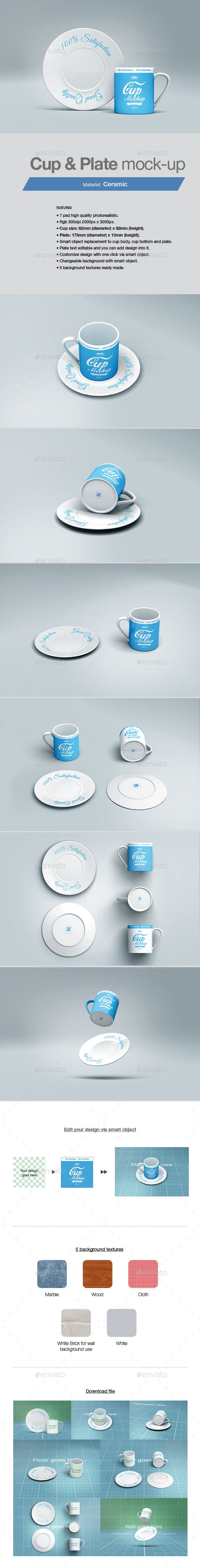 Download Cup Plate Mock Up By Kenoric Graphicriver