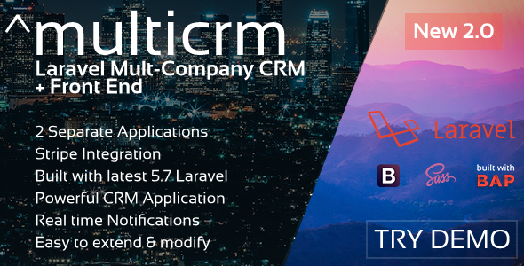 ^multicrm - Advanced Multi-Company Laravel CRM + Front End - CodeCanyon Item for Sale