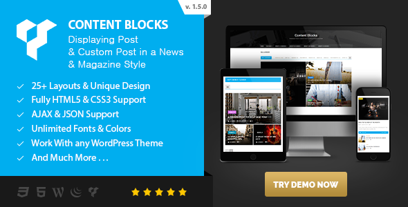 Content Blocks Layout For WPBakery Page Builder (Visual Composer) - News & Magazine Style