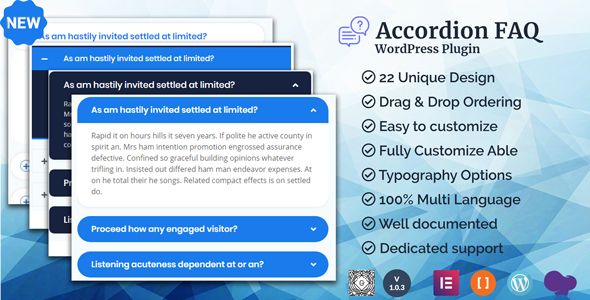 Accordion FAQ WordPress Plugin - CodeCanyon Item for Sale