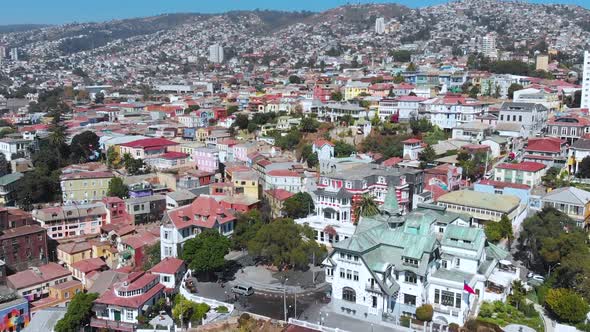 Baburizza Palace, museum, Colorful Houses, cottages (Valparaiso, Chile)