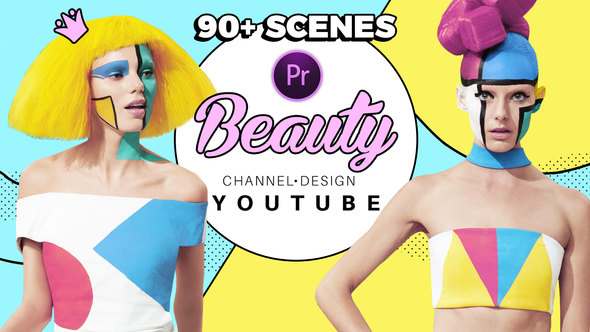 Beauty Youtube Design Pack | MOGRT for Premiere