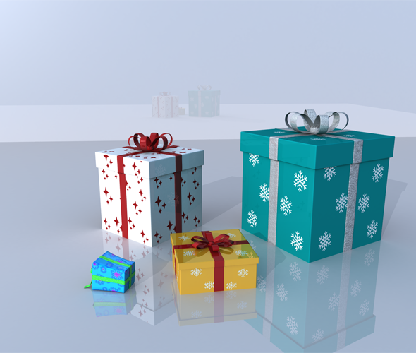 Christmas Gifts 3D - 3Docean 23050342