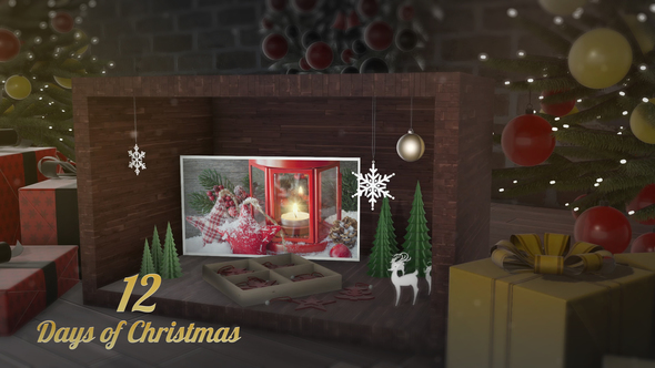 12 Days of Christmas Video Displays template preview