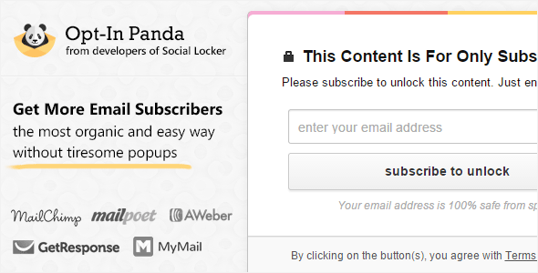 Opt-In Panda for Wordpress