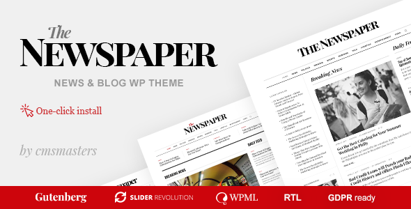 The Newspaper - News Magazine Editorial WordPress Theme
