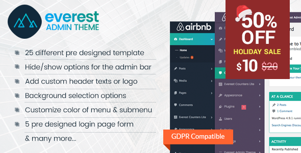 Everest Admin Theme - WordPress Backend customizer - CodeCanyon Item for Sale