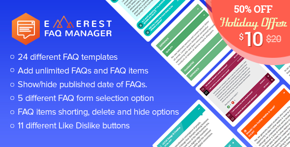 Everest FAQ Manager - Responsive Frequently Asked Questions (FAQ) Plugin for WordPress - CodeCanyon Item for Sale