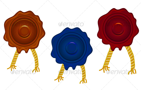 Wax seals - Decorative Vectors