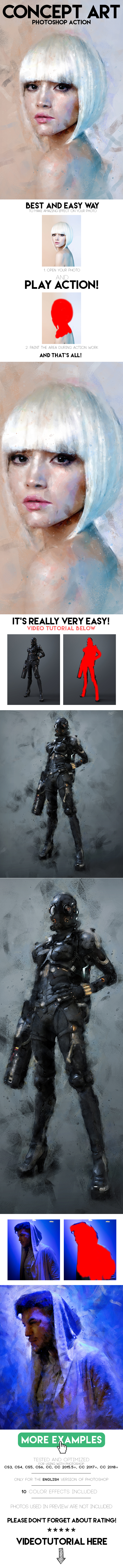 Concept Art Photoshop Action Concept Art Photoshop Action